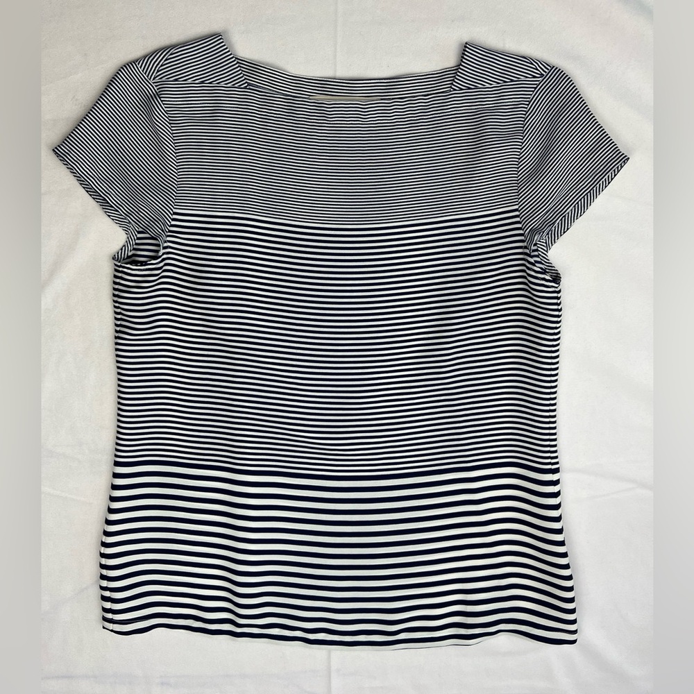 Loft square neck Striped Blouse size XSmall